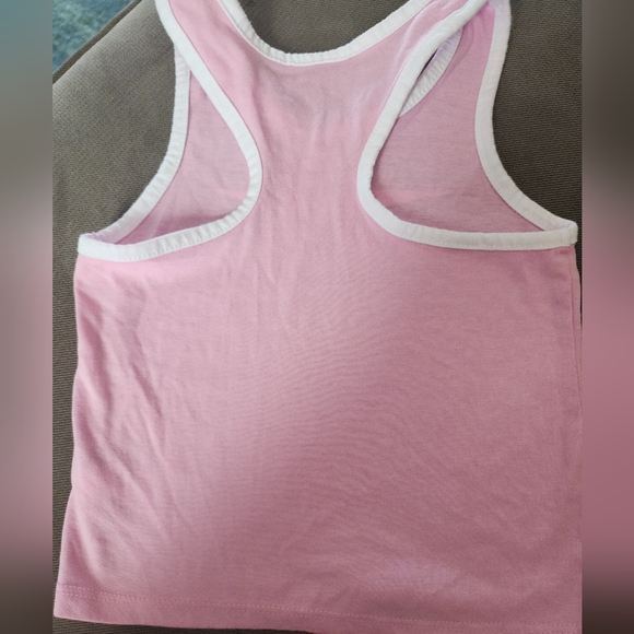 Reebok pink and white girls pink and white racer back tank size 3T - Picture 3 of 3